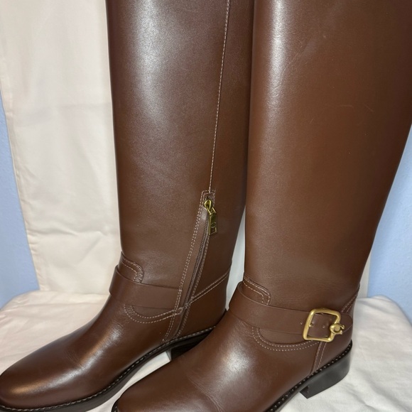 Coach Brown Riding Boots 8.5 - Picture 1 of 4